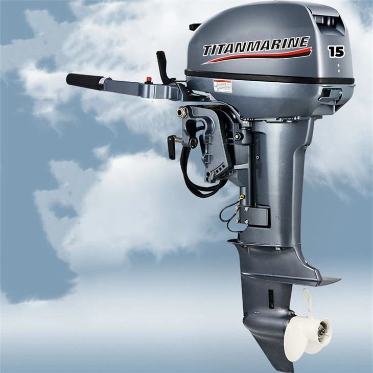 2 จังหวะ 15hp เครื่องยนต์นอกเรือยนต์เรือ